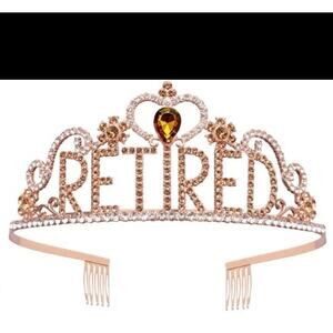 Retirement Party Decorations Retired Tiara/Crown for Women